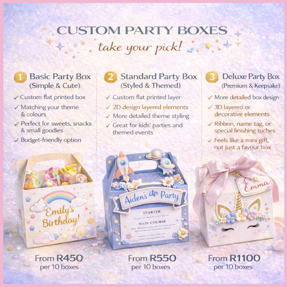 Custom Party Boxes